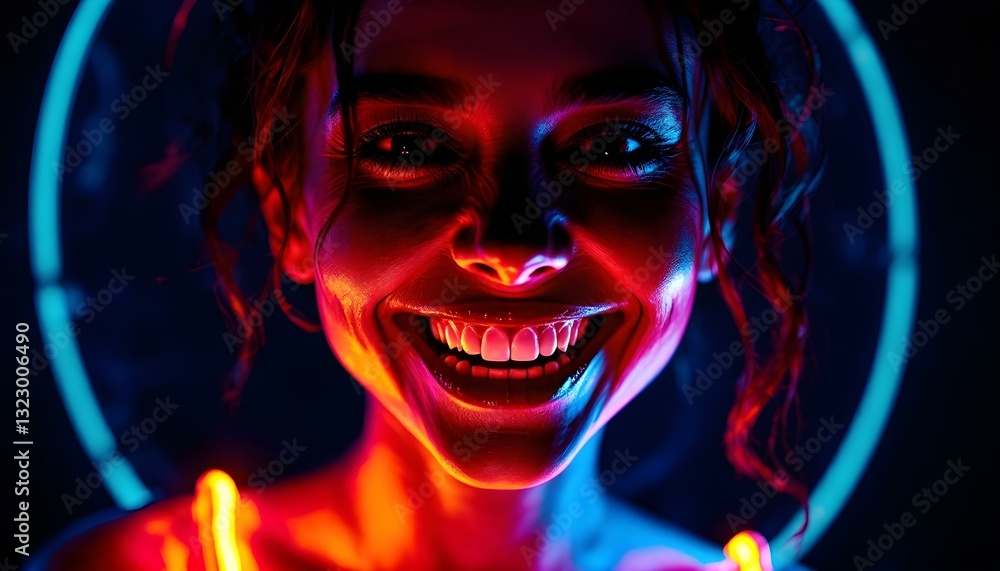 woman in red light woman in red light