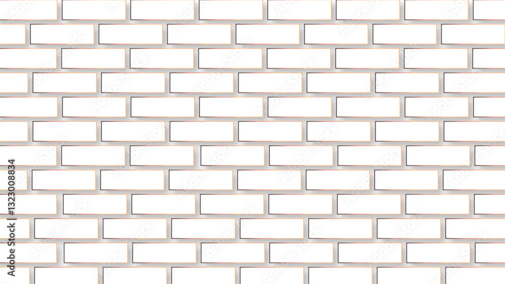 Obraz premium White brick wall background pattern . building architecture brick wall concrete abstract backgrounds 
