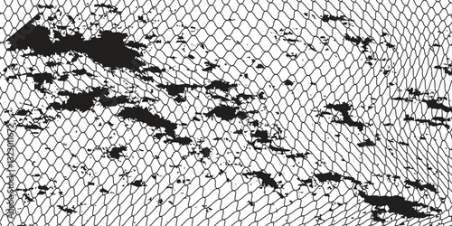 Curved net pattern. Very well designed net design suitable for sports equipment.