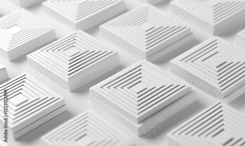 4k light grey silver background with animated abstract white square shape. Abstract striped dynamic sport concept. Seamless looping video template. Business winter sale backdrop. Geometric line