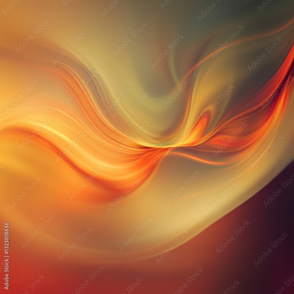 Abstract Swirling Orange and Brown Hues, Dynamic Flowing Composition Abstract Swirling Orange and Brown Hues, Dynamic Flowing Composition