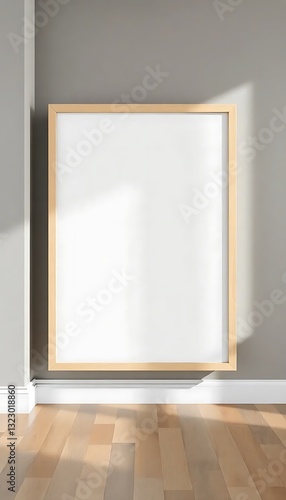 Poster Mockup Vertical Wooden Frame
