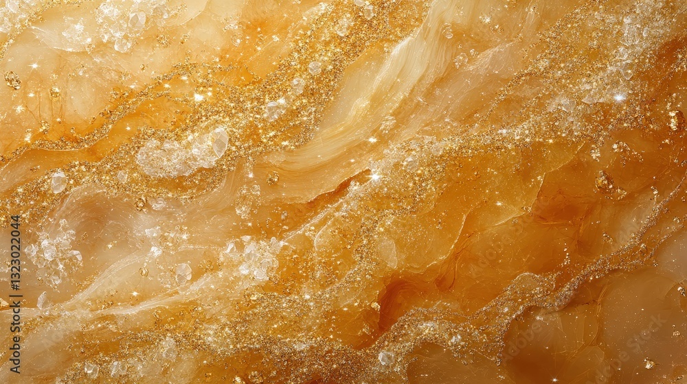Obraz premium Realistic Gold and Silver Surface with Shimmering Textures