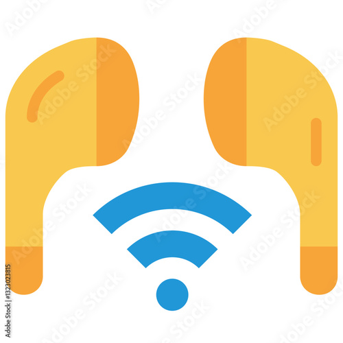 earbuds flat icon