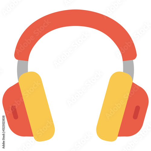 headset flat icon