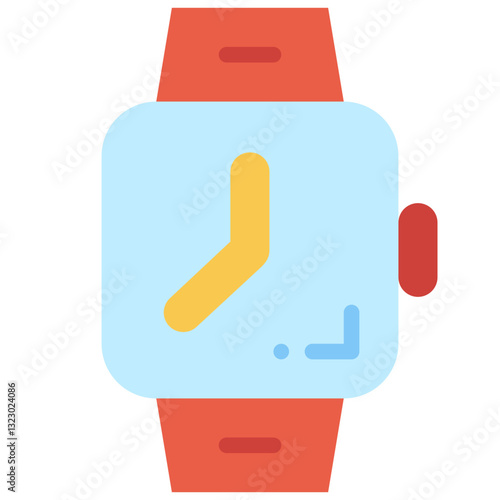 smart watch flat icon