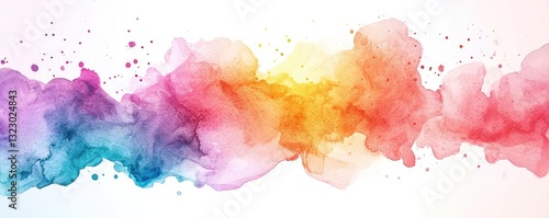 Vibrant color art abstract background idea. Colorful abstract watercolor design suitable for backgrounds and artistic projects.