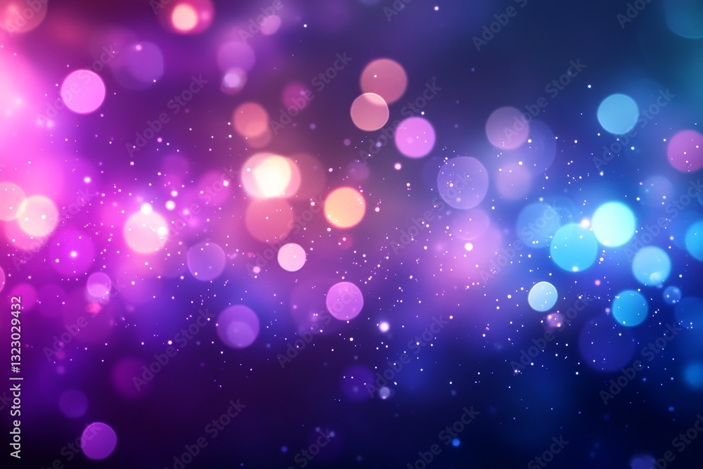 Abstract bokeh lights, colorful, night, digital art Abstract bokeh lights, colorful, night, digital art
