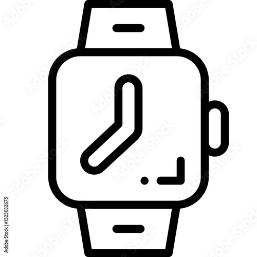 smart watch line icon