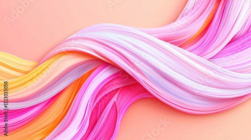 Pastel color illustration abstract background idea. Abstract colorful waves create a vibrant and dynamic visual composition.