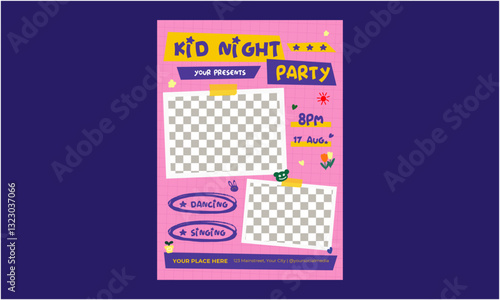 Kid Night Party Flyer