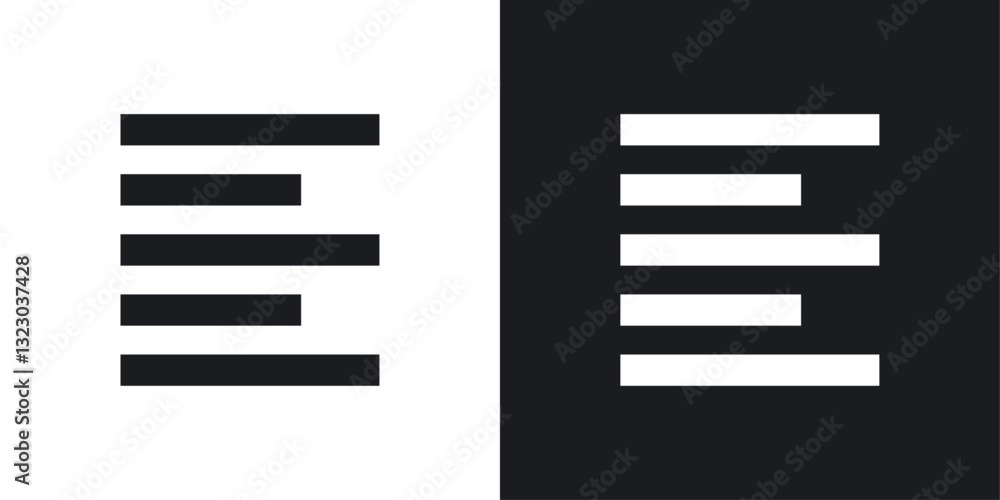 Align left icons set in flat filled style. Align left icons set in flat filled style.