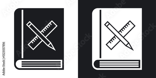 Brand guidelines icons set in flat filled style.