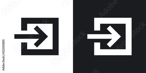Enter icons set in flat filled style.