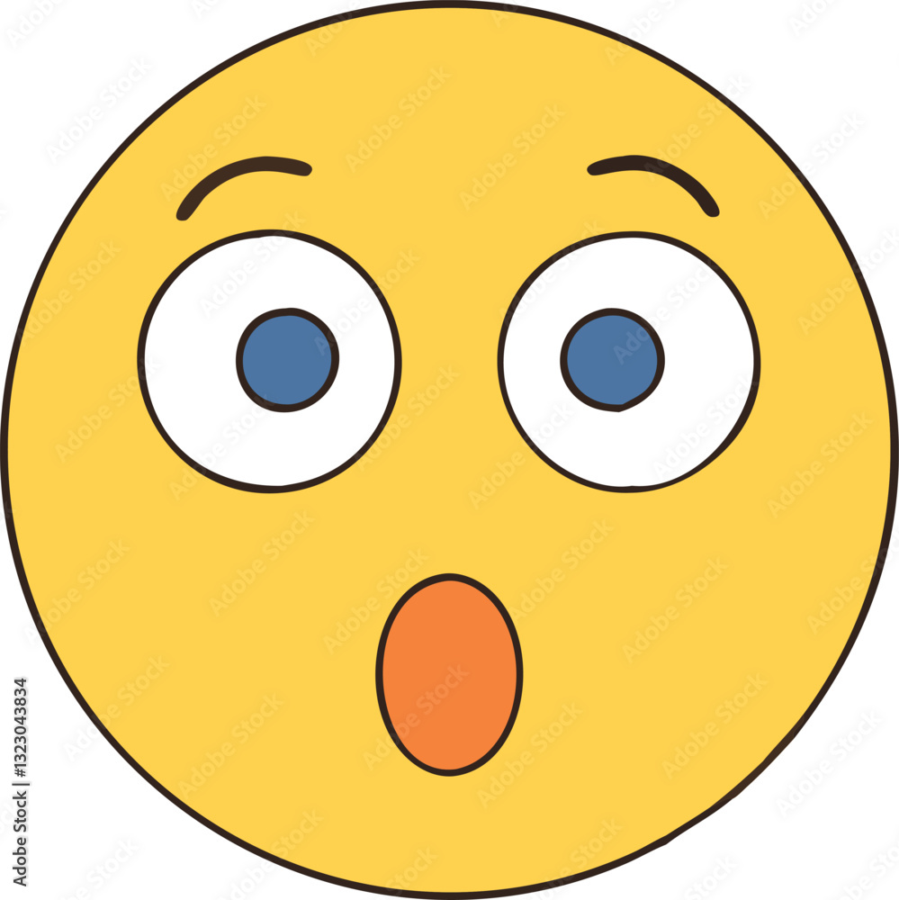 Surprised emoji with wide eyes and open mouth, A yellow surprised emoji with wide eyes and an open mouth, expressing shock, surprise, or astonishment in a playful way.
Surprised emoji with wide eyes and open mouth, A yellow surprised emoji with wide eyes and an open mouth, expressing shock, surprise, or astonishment in a playful way.