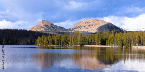 Photos Panoramic view of scenic Crystal lake landscape in Uinta Wasatch national forest