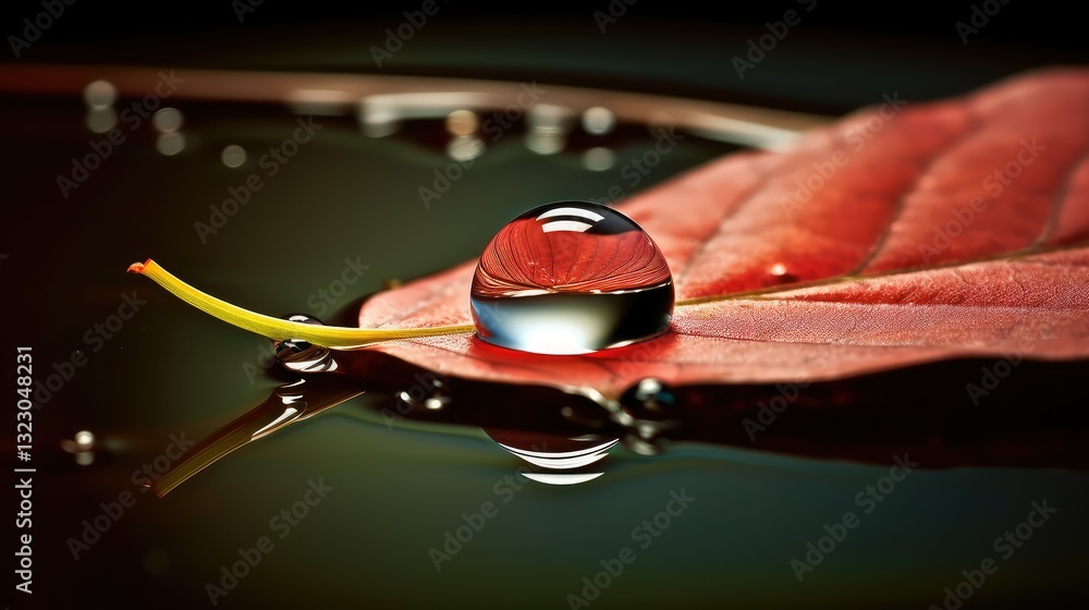Fototapeta premium reflection drops water drop