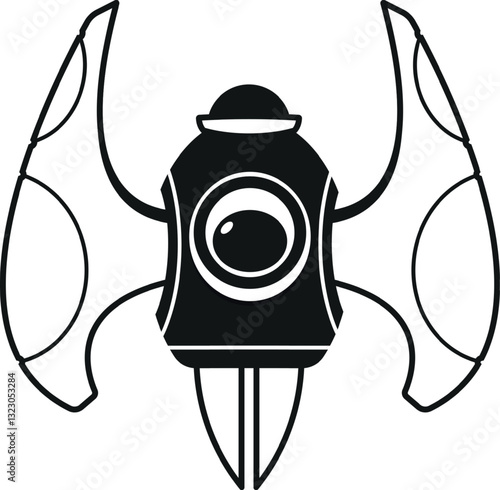Black-and-white spaceship for interstellar travel