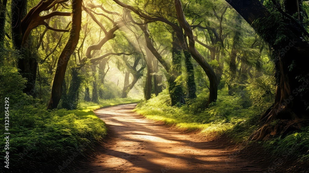 Obraz premium path nature trees