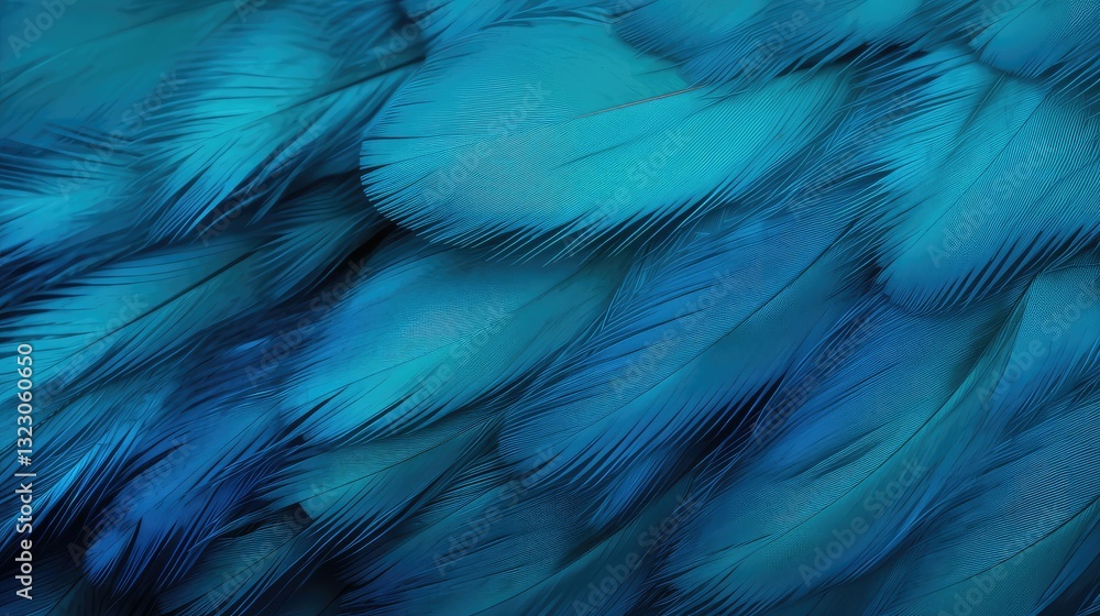 Obraz premium photo blue bird feather