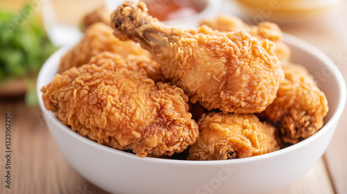 Golden Crispy Fried Chicken...