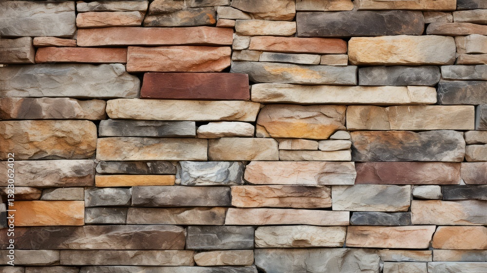 Obraz premium stone flagstone wall