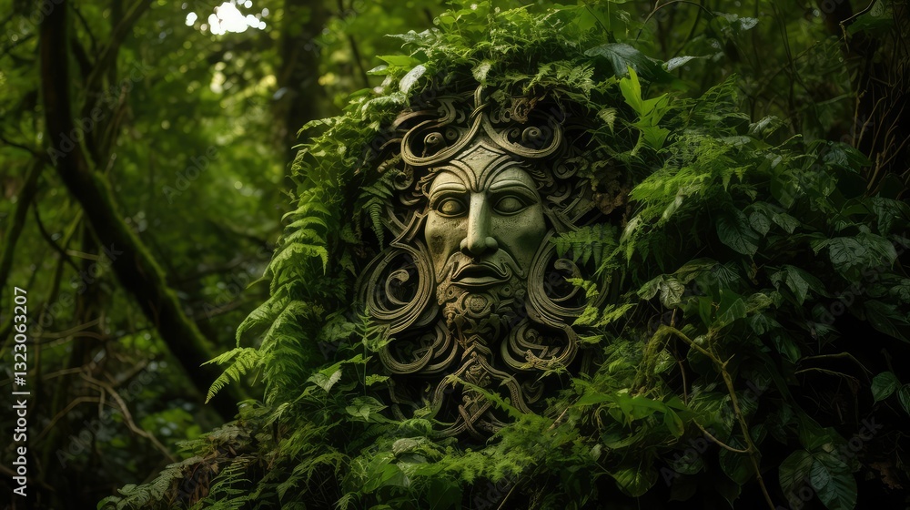 symbol celtic green man symbol celtic green man