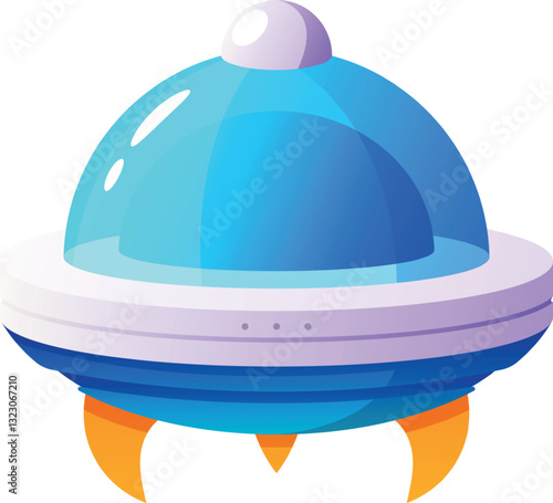 Game asset of space ship