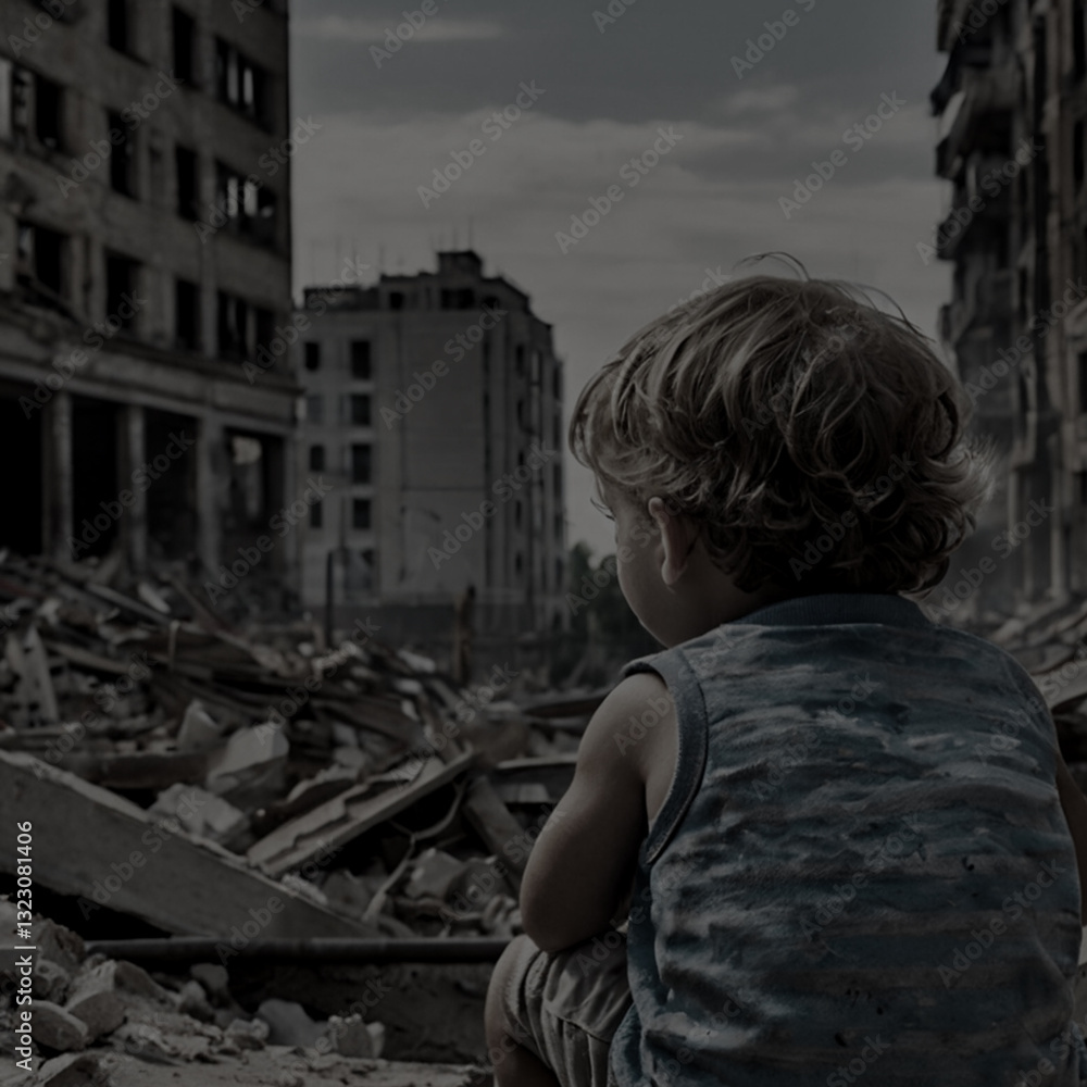 photos of children victims of war