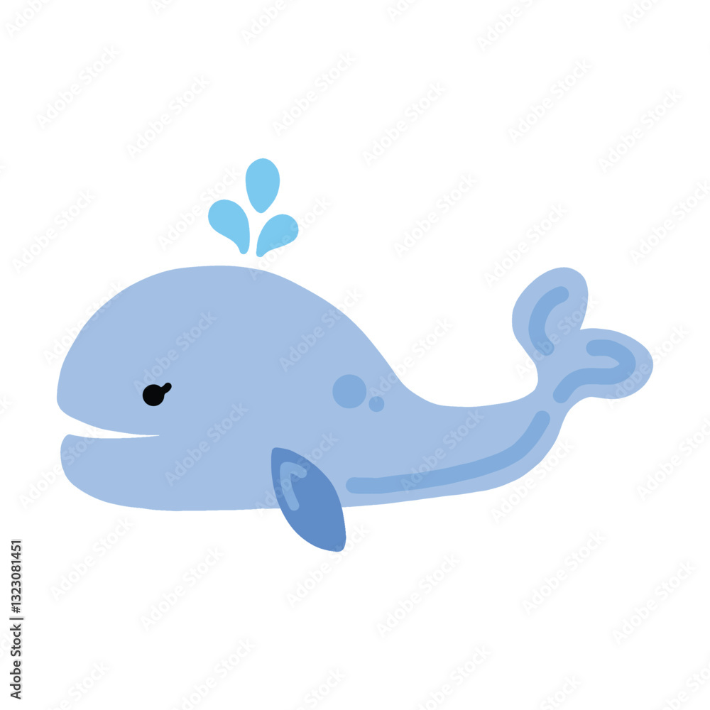 Obraz premium Whale Illustration Icon Single