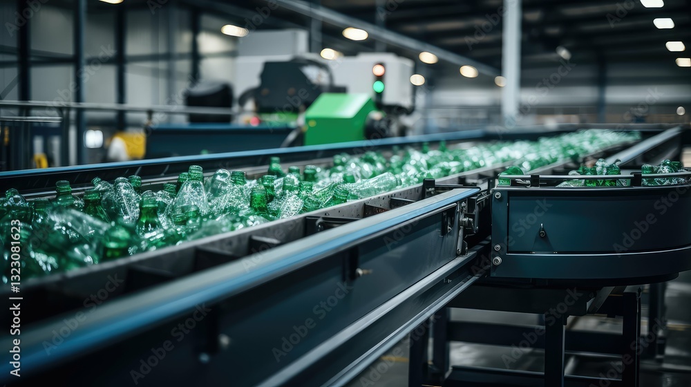 Fototapeta premium bottles glass recycle