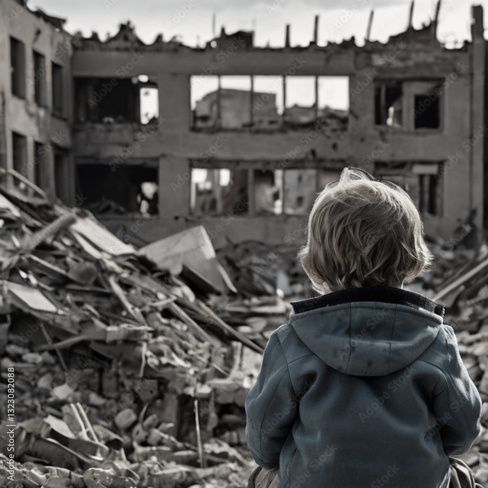 photos of children victims of war