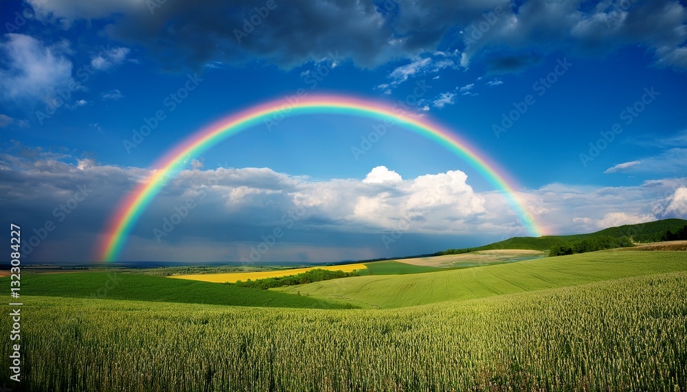 Naklejka premium rainbow in the sky