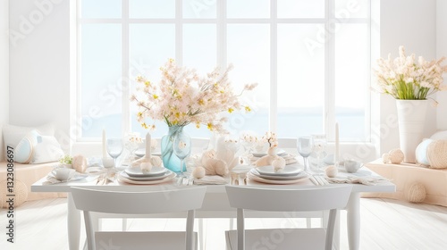 table easter white wood