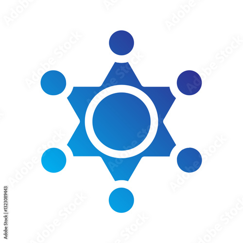    badge  police  authority  law  enforcement  security  rank  official  justice  power Solid gradient icon