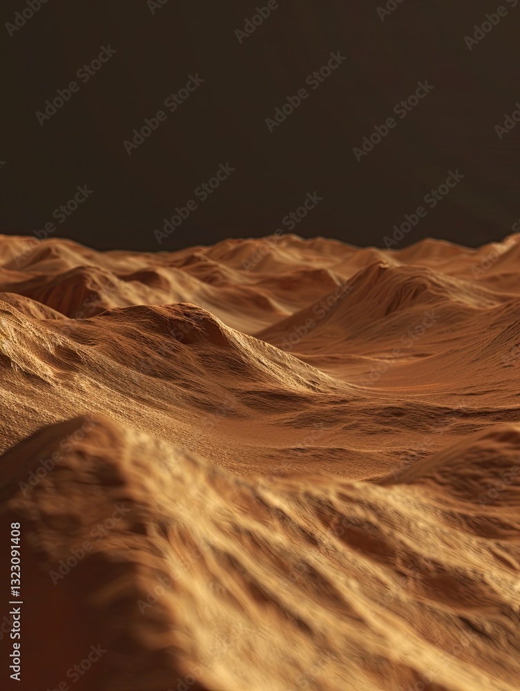 Abstract Sandscape Depicting an Arid Desert or Perhaps a Distant Planet Abstract Sandscape Depicting an Arid Desert or Perhaps a Distant Planet