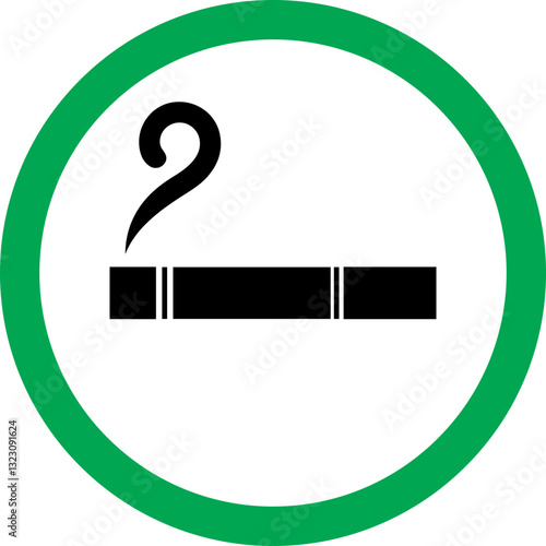 Smoking Area Icons – Designated Cigarette Smoking Signs