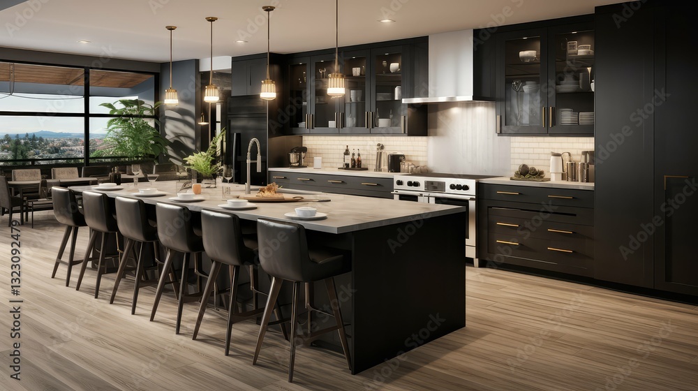 Fototapeta premium stainless black home