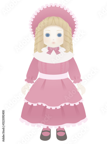 西洋人形のイラスト