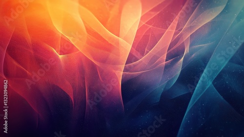 Abstract Colorful Swirling Energy Waves Pattern Design