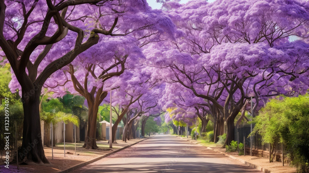 Obraz premium flowers jacaranda trees