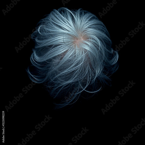 Obraz na płótnie white hair / gray hair w salonie