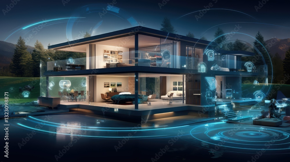 Obraz premium innovation project technology