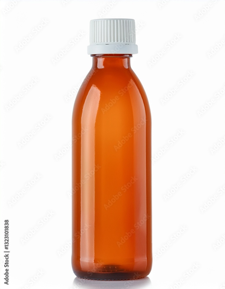 Fototapeta premium Amber Glass Bottle