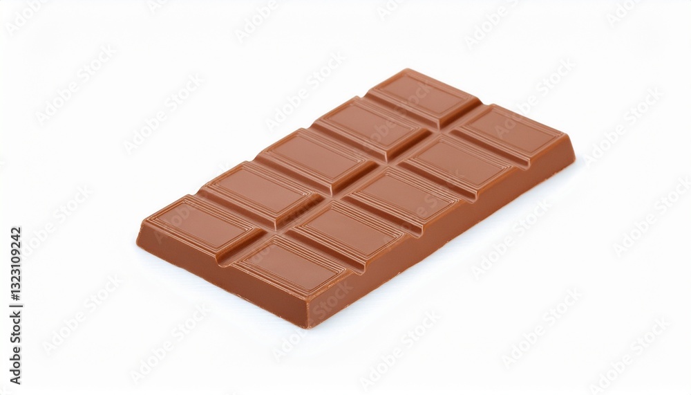 A delicious milk chocolate bar, ready to be enjoyed. Sweet treat, satisfying snack. A delicious milk chocolate bar, ready to be enjoyed. Sweet treat, satisfying snack.