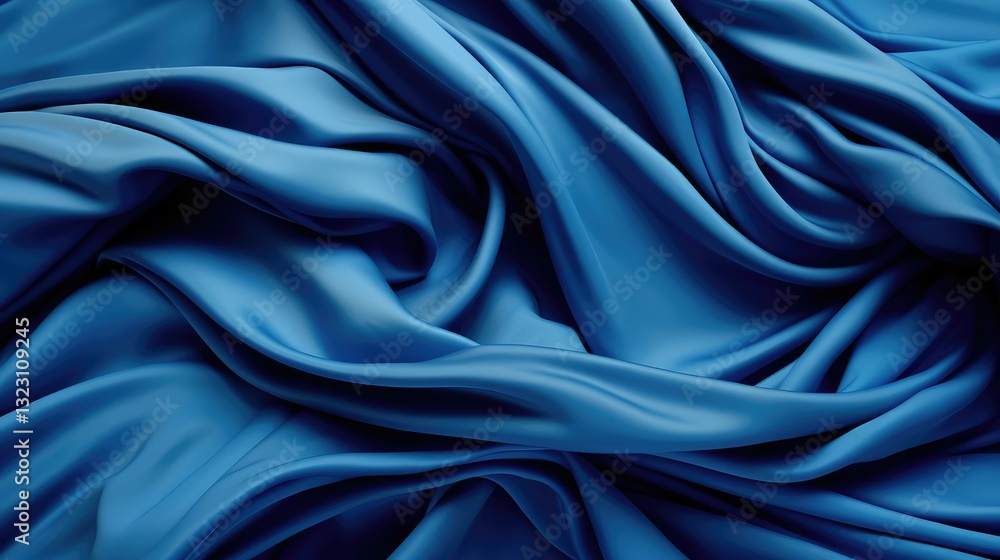 Obraz premium texture wrinkled fabric blue