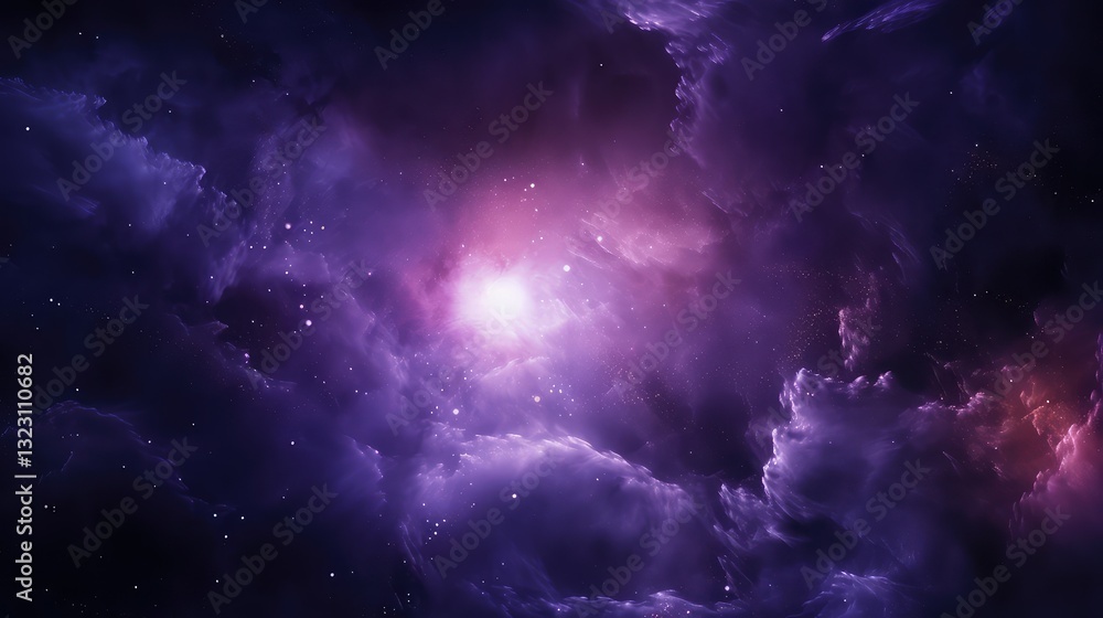 Fototapeta premium cosmos purple science
