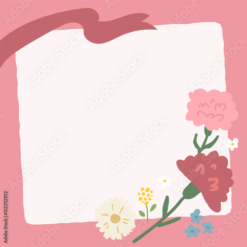 Floral mother's day frame