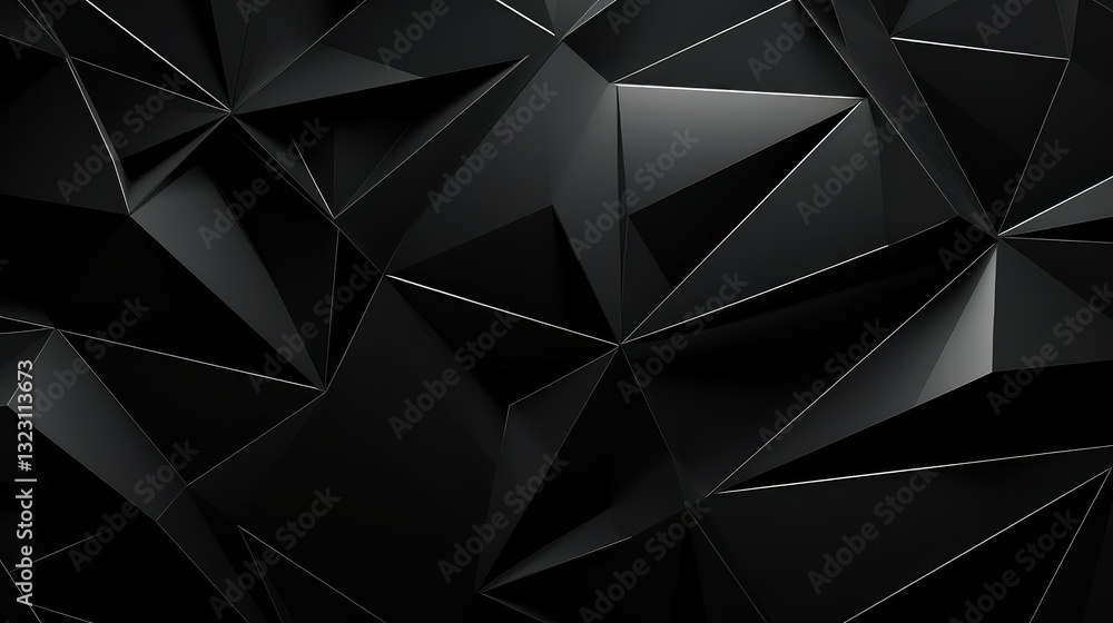 Fototapeta premium depth black background geometric