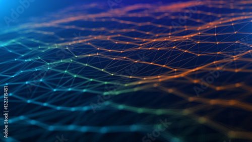 Science and technology wave texture background